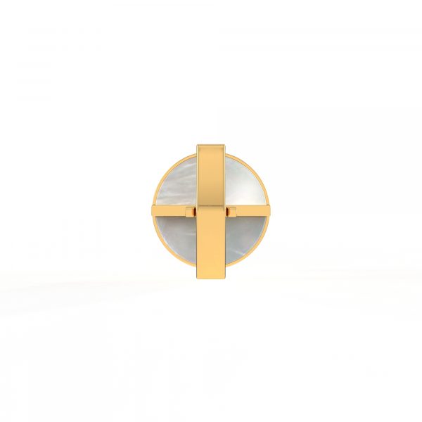 Playboy Cufflinks | Mother Of Pearl Cufflink | Gold Cufflink | Pearl Men Jewelry