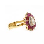 Vintage Natural Diamond Ruby Designer Ring